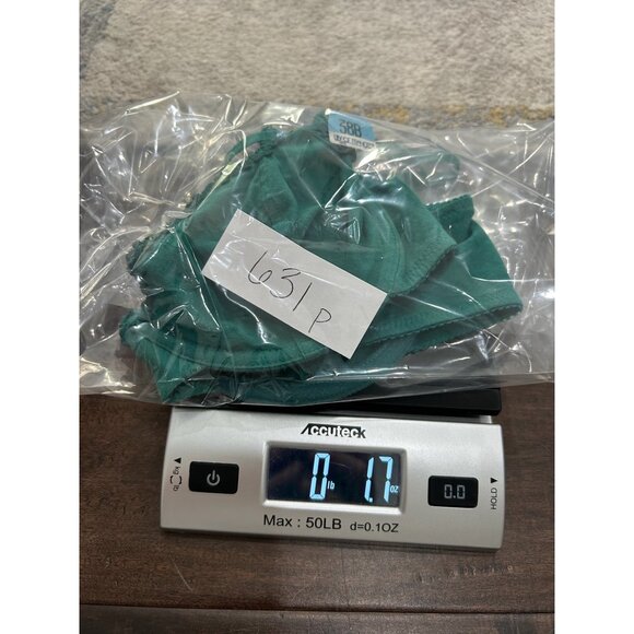 Lily Of France Floral Lace Trim Bra Teal Sz 38B Adjustable Straps Intimate - Picture 8 of 8